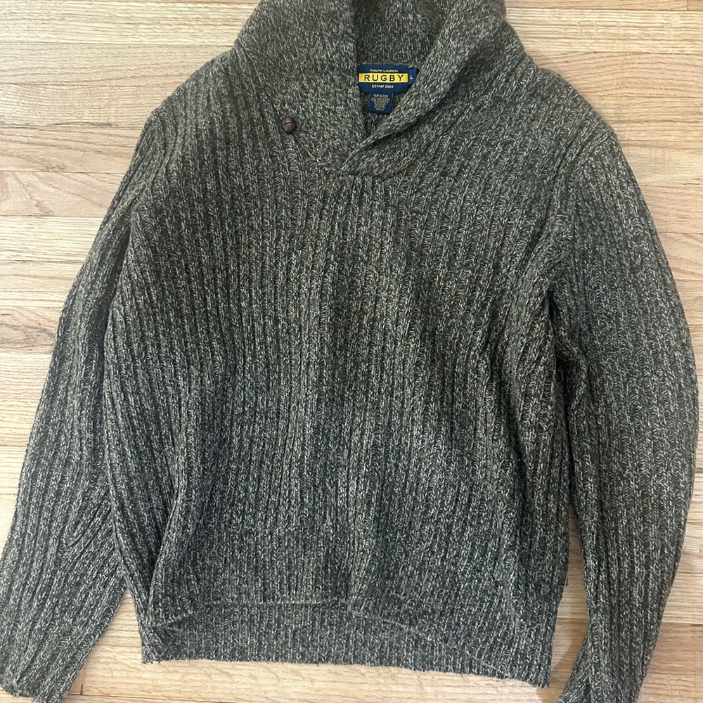 Ralph Lauren Men’s Gray Rugby Sweater